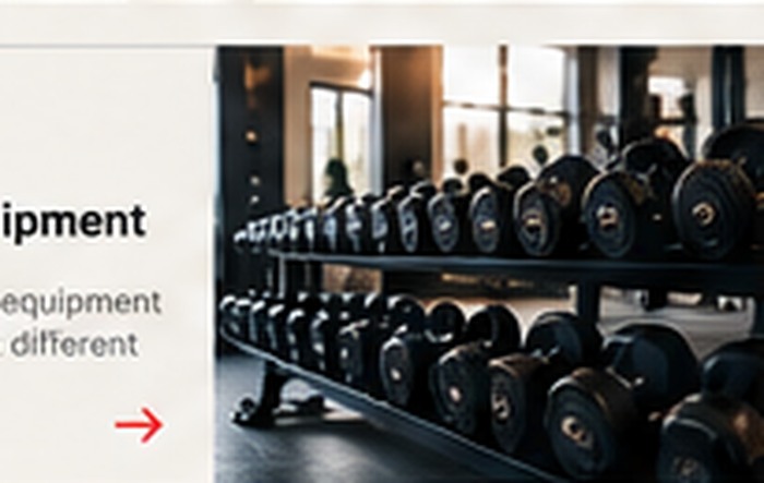Strength training weights and gym equipment